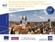 Managementstrategien für historische Stadt