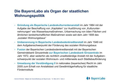 Heinrich Rinderle · Mitglied der Geschäftsleitung der BayernLabo