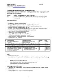 Ergebnisse des Workshops - Kreis Pinneberg