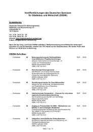 DSSW - Deutscher Verband für Wohnungswesen, Städtebau und