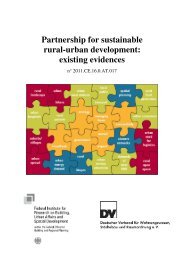 Partnership for sustainable rural-urban development