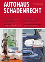 Autohaus - Schadenrecht