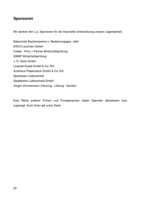 LTV- Info 2011 - Lüdenscheider Tennisverein von 1899 e. V.