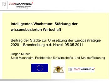 Intelligentes Wachstum: Stärkung der wissensbasierten Wirtschaft ...