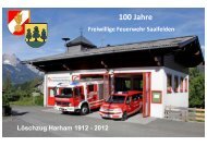 Festschrift - Freiwillige Feuerwehr Saalfelden