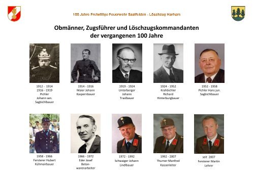 Festschrift - Freiwillige Feuerwehr Saalfelden