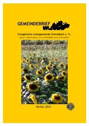 GEMEINDEBRIEF - Limesgemeinde