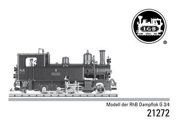 Modell der RhB Dampflok G 3/4 - Märklin