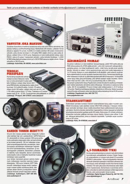 technical magazine - AutoSound