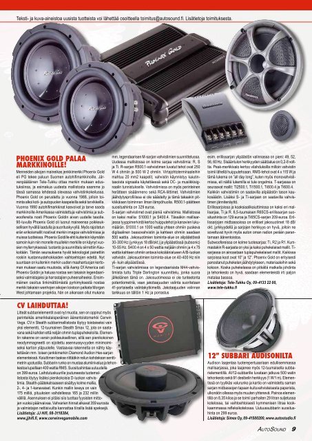 technical magazine - AutoSound