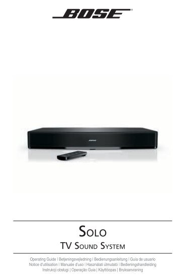 Bose® Solo TV Sound System