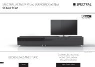 SPECTRAL ACTIVE VIRTUAL SURROUND SYSTEM SCALA SCA1 ...