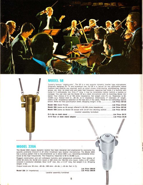 Turner_Microphones_1962 - Preservation Sound