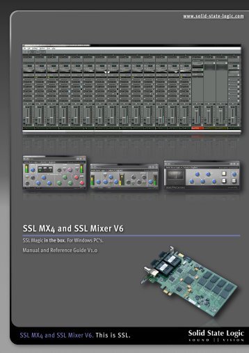 SSL Mixer Manual - Absolute Professional Audio