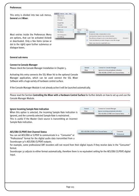 SSL Mixer Manual - Absolute Professional Audio