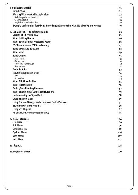 SSL Mixer Manual - Absolute Professional Audio