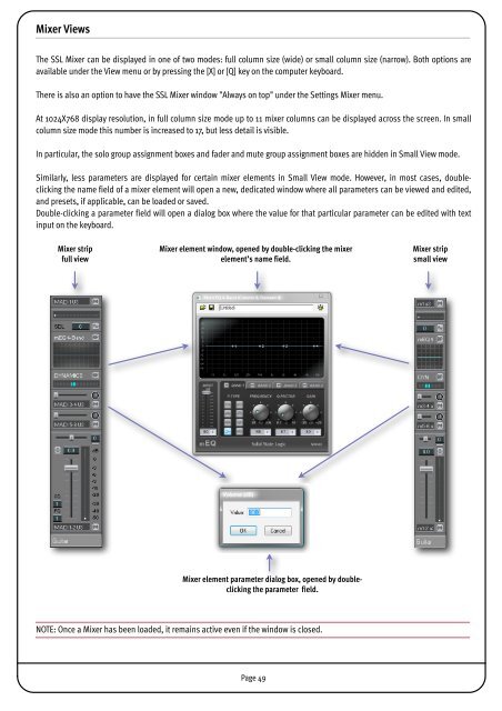 SSL Mixer Manual - Absolute Professional Audio