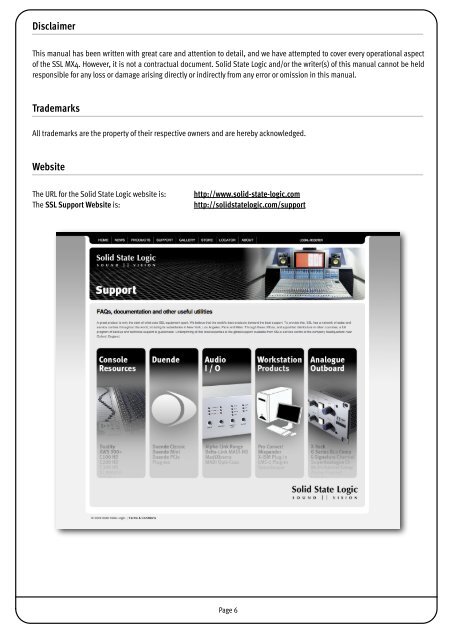 SSL Mixer Manual - Absolute Professional Audio