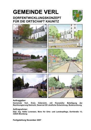 GEMEINDE VERL Dorfentwicklungskonzept Kaunitz - Stadt Verl