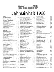 Jahresinhalt 1998 - Motor Klassik