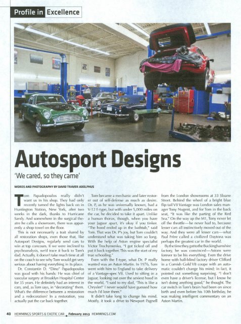 Excellence Autosport Designs
