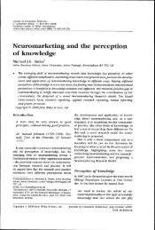 Neuromarketing and the perception of