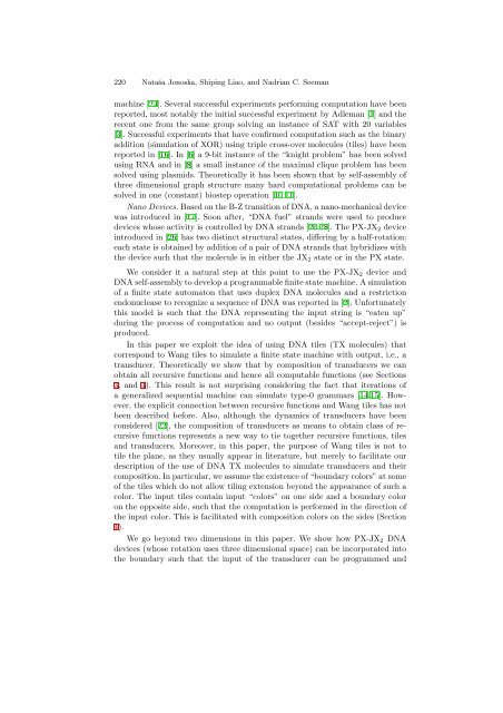 LNCS 2950 - Aspects of Molecular Computing (Frontmatter Pages)