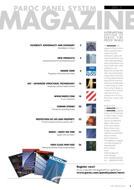 paroc panel system magazine