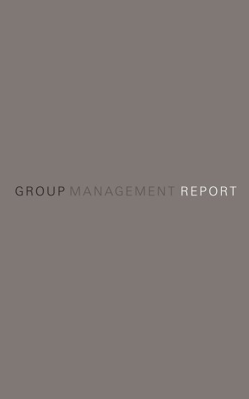 GROUP MANAGEMENT REPORT - Hugo Boss