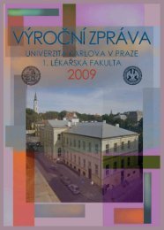 Výroční zpráva 2009 - 1. lékařská fakulta - Univerzita Karlova