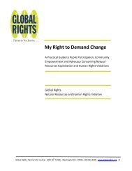 My Right to Demand Change - Global Rights