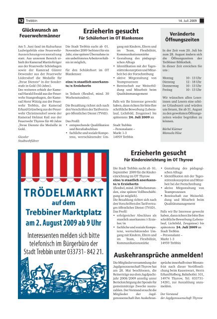 AMTSBLATT August 2009 - IOS –Projekt an der Goetheoberschule ...