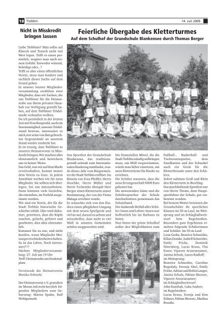 AMTSBLATT August 2009 - IOS –Projekt an der Goetheoberschule ...