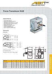 Force Transducer KAS - AST Angewandte System-Technik GmbH