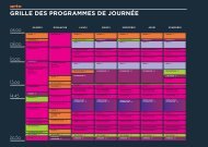 GRILLE DES PROGRAMMES DE JOURNÉE - Arte