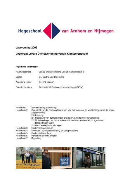 Martha van Biene - Hogeschool van Arnhem en Nijmegen