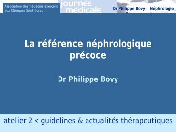 Dr Philippe Bovy - Néphrologie - CHC