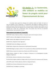 CR Atelier 2 : La Souterraine, ville solidaire se mobilise en faveur du ...