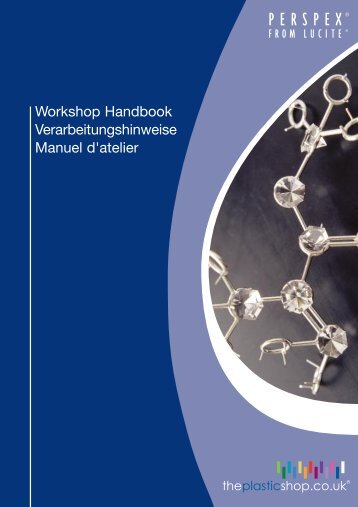 Perspex Sheet - Workshop Manual "Working with Perspex" - Plastics