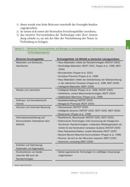 Bionik Aktuelle Trends und zukünftige Potenziale - Institut für ...