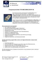 Frequenzumrichter FUTURE DRIVE KR IP 54 - MSF-Technik