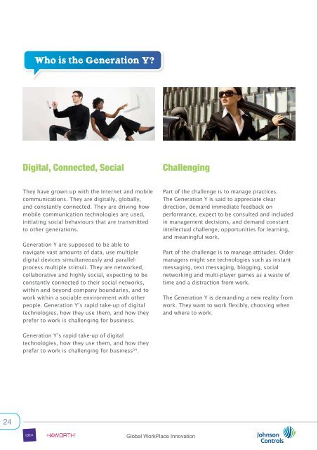 Generation Y and the Workplace Annual Report 2010 - Haworth