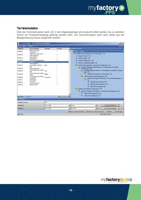 Funktionsbeschreibung PPS - Myfactory