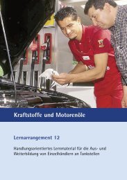 Lernarrangement 12 Kraftstoffe und Motorenöle - MWV