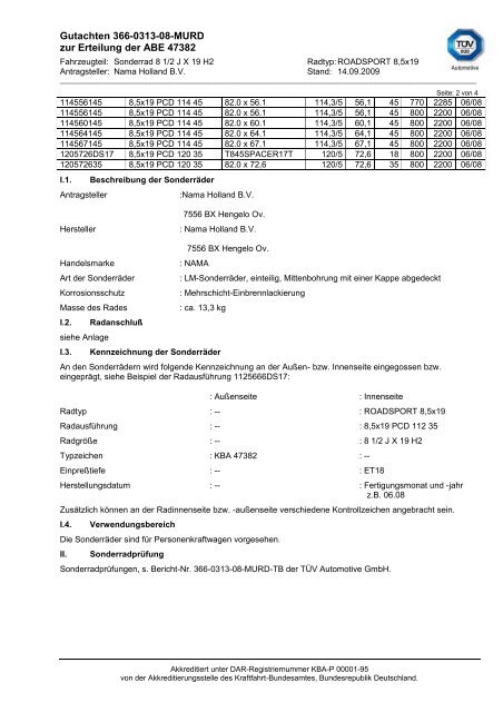 Kraftfahrt-Bundesamt - e46fanatics.de