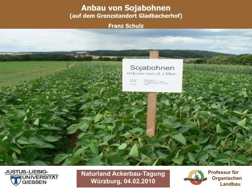 Anbau von Sojabohnen (.pdf) - Naturland