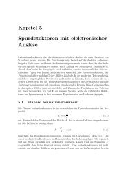 Kapitel 5 Spurdetektoren mit elektronischer Auslese - Hera-B - Desy