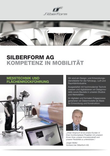 messtechnik und flächenrückführung - Silberform