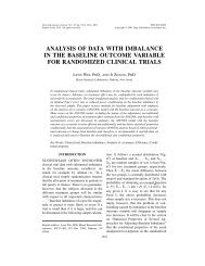 analysis of data with imbalance in the baseline outcome variable for ...