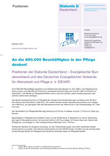 To Do-Liste Beschäftigte in der Pflege: Positionen - Diakonie ...